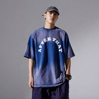 T-shirt Hip Hop à manches courtes personnalisé épaule tombante 100% coton lourd plaine surdimensionné hommes courts t-shirts