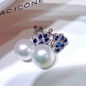 French Style S925 Silver Dangle Earrings with Natural Gold Bead 11-12mm Simple Fashion Design Hundred <b>Matching</b> Gift <b>Box</b> Included - Product Image 4