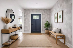 Carrelage en céramique moderne antidérapant à motif hexagonal pour villa (modèle Hex-PP200) - Product Image 4