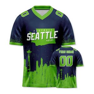 Maillot de football américain de haute qualité pour hommes, en polyester, pour tenue décontractée et sportive, maillot de football d'équipe - Product Image 2
