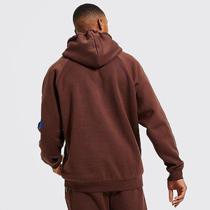 HILTON ENTERPRISES Men's <b>Brown</b> Hooded 100% Cotton Tracksuit Set Skulls Stars Print Winter Streetwear Style Full Length - Product Image 4