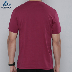 T-shirt en coton pour homme à imprimé géométrique marron, fabriqué au Pakistan, personnalisation du logo, prix d'usine, vêtements de plein air pour homme - Product Image 2
