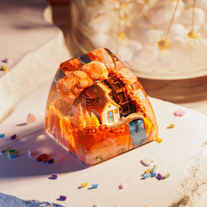 <b>Keycaps</b> Mystical Anime, Custom <b>Artisan</b> <b>Keycaps</b>, <b>Keycaps</b> Anime Cute, Green <b>Keycaps</b>, <b>Keycaps</b> Set, <b>Keycaps</b> Resin - Product Image 4