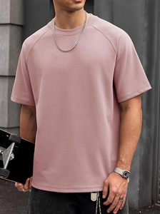 เสื้อยืดโอเวอร์ไซส์ผ้าฝ้ายแท้ 100% น้ำหนัก 220 กรัม พิมพ์ลายตามสั่งที่ไหล่ สไตล์ฮิปฮอป ไซส์พลัส ผ้าฝ้ายแท้ 100% ทรงบ็อกซี่ สำหรับผู้ชาย - Product Image 3