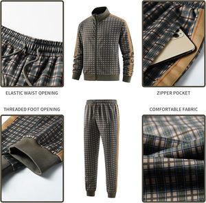 Ensemble de survêtement pour hommes, tenue de sport professionnelle pour l'échauffement - Product Image 4