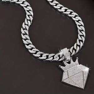 Colgante de Moissanita con Letra Personalizada, Plata de Ley 925, Chapado en Oro, Joyería Unisex para Fiesta - Product Image 1
