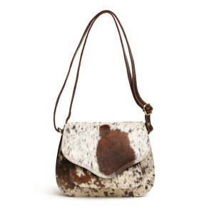 Handcrafted Hair-On Genuine Leather Crossbody Bag | Stylish Cowhide Pattern Shoulder Sling Bag for Women, Durable Designer Purse - Product Image 1