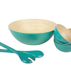 Cuenco para servir de bambú redondo Vintage moderno, vajilla hecha a mano, herramientas de comedor de cocina para catering, restaurante, uso en fiesta en casa - Product Image 2