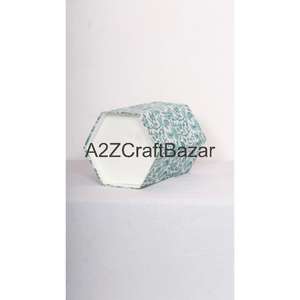 Cubo de Basura Hexagonal Plegable de Papel de Algodón Reciclado Hecho a Mano, Elegante, para Uso en Interiores/Exteriores, para Oficina, Venta al Por Mayor - Product Image 6