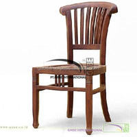 Tabouret de bar à usage commercial en bois de teck massif traditionnel de style antique
