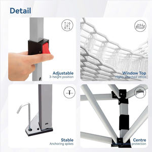 Tente de camping robuste et imperméable avec structure en acier pliable – Abri extérieur durable pour le camping, les événements et l'utilisation en jardin - Product Image 3