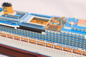 Modelo de Velero de Madera Hecho a Mano Costa Pacifica, Decoración Artística Coleccionable, Adorno de Mesa Personalizado con Temática Oceánica - Product Image 4