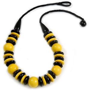 Newly Geometric Resin Beaded <b>Necklace</b> Multilayer <b>Blue</b> Statement Jewelry Fashion Acrylic Lucite Chain Design Party for Woman - Product Image 4