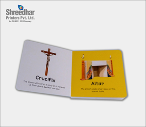 Shreedhar Printers Pvt. Ltd. <b>Educational</b> Board <b>Book</b> For Children With Crucifix And Altar Images Offset Printed On Paperboard - Product Image 1