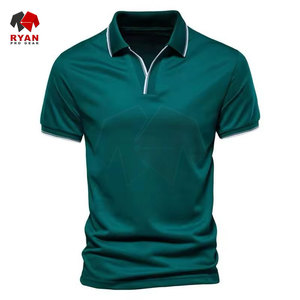 เสื้อโปโลแบบสวมหัวสำหรับผู้ชาย ดีไซน์พิเศษจาก Ryan Pro Gear พร้อมแผงโลโก้ที่ออกแบบเองได้ - Product Image 5