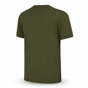 T-shirt Homme Vert Olive Premium - 100% Coton Col Rond Manches Courtes Uni - Vêtements Décontractés Simples en Gros - Product Image 3