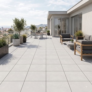 Baldosas de Porcelana Gris Mate Element de 600x600 mm y 6 mm de Espesor, Gris Moderno, Interiores Contemporáneos, Uso Residencial y Comercial - Product Image 5