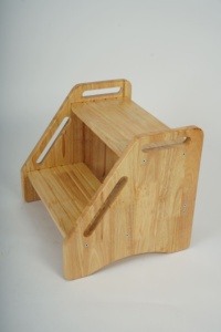 OEM Bespoke Rubber wood Two <b>Step</b> <b>Stool</b> | Waterproof Finish Vietnam - Product Image 2