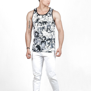 Solid Color Breathable Tank Top Custom Logo Ribbed Vests Knitted Fitness Gym Stringer <b>Singlet</b> <b>for</b> <b>Men</b> training workout session - Product Image 2