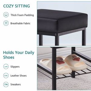 Modern Velvet Vanity Footstool Ottoman with Anti-Slip F 13\" X 13\" X 16\" Soft Padded Seat and Furry Velvet Cover - Product Image 4