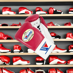 Guantes de boxeo ganadores de nuevo diseño de alto rendimiento, guantes de combate ganadores de cuero genuino personalizados, guantes de boxeo de competición para adultos - Product Image 2