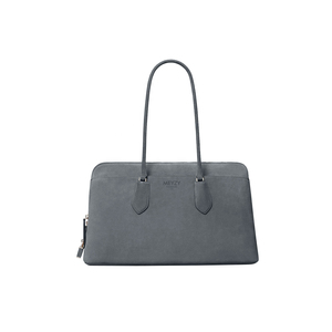 Sac à bandoulière MEYZY en daim, style minimaliste, deux poignées, fermeture éclair, couleur moutarde, utilisation toutes saisons - Product Image 4