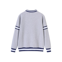 Sweat-shirt à col rond gris chiné personnalisé Jackson State, avec fabrication sur mesure, personnalisation de la marque, pour production en gros
