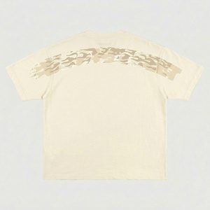 Camisetas de Hombre con Lavado Ácido, Hombros Caídos, Color Sólido, Tendencia Casual, Marca de Moda, 100% Algodón - Product Image 2