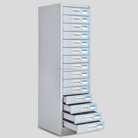 Archivador de Acero Inoxidable BEMC TU15F Gris de 0.5-0.6mm de Grosor con Cerradura de Llave, Seguro y Fácil de Usar, para Archivo de 10-100 Años