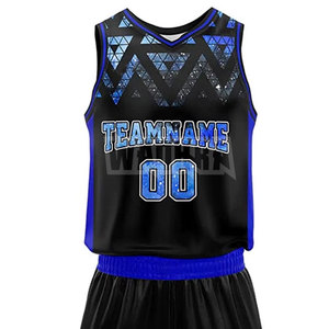 ชุดบาสเก็ตบอลผู้ชายแบบกำหนดเอง MOQ ต่ำ ดีไซน์ล่าสุด พิมพ์โลโก้ตามสั่ง - Product Image 4