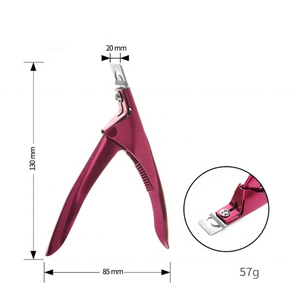 Herramienta para uñas de metal rosa con hoja curva y punta puntiaguda para el cuidado de los dedos, 135 mm, 19 g - Product Image 2