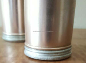 Juego de Salero y pimentero de metal clásico con diseño simple, ideal para utensilios de cocina, vajilla, vidrio y estante para especias - Product Image 3