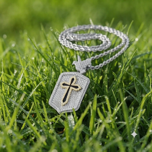 925 Silver Gold Plated Custom Jesus <b>Cross</b> Pendant Necklace Moissanite Christian Religious Hiphop Unisex Fine Pendants <b>Charm</b> - Product Image 1