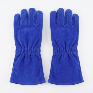 Gants de soudage de sécurité en cuir de vachette renforcé avec paume et pouce, certifiés CE, antistatiques, doublés polaire, protection intégrale contre la chaleur et les brûlures - Product Image 2