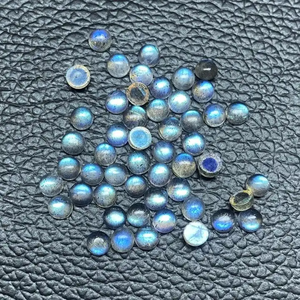 Cabochon rond à dos plat en Labradorite naturelle de haute qualité de 6mm Pierres précieuses semi-précieuses en vrac du fournisseur du fabricant vérifié - Product Image 1
