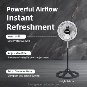 Ventilador eléctrico compacto de metal de 10 pulgadas Flujo de aire de alta velocidad para uso en dormitorio y oficina con parrilla de metal resistente - Product Image 1
