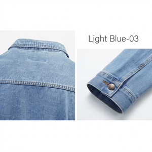 Custom Made Design Wholesale <b>Men</b> <b>Denim</b> <b>Jacket</b> Outerwear Breathable Solid Color Winter <b>Jacket</b> classic Style Low Price <b>Men</b> <b>Jacket</b> - Product Image 3