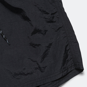 Shorts décontractés en nylon noir pour hommes, taille élastique, séchage rapide, respirants, style streetwear, vente en gros - Product Image 4
