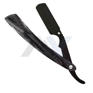 Navaja de Afeitar Profesional de Madera de Primera Calidad con Hoja Recta, Calidad de Salón, Mango de Madera y Soporte de Acero Inoxidable - Product Image 1