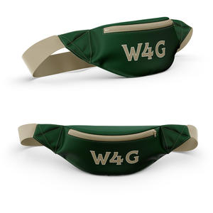 Riñonera de Nailon de Color Sólido Vintage con Logotipo Personalizado, Cierre de Cremallera Impermeable, Unisex, para Senderismo, Uso Diario - Product Image 3