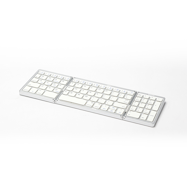 IFacemall New 2.4G Wireless Metal Ultra-lightweight Portable Scissor-switch Keyboard with Adjustable Tilt for Multiple Systems
