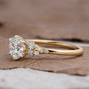 Bague de fiançailles en diamant 1,20 CTW, diamants cultivés en laboratoire certifiés IGI, VVS, classique, or massif 14K 18K, haute qualité, cadeau de mariage - Product Image 2