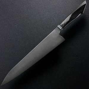 Couteau de chef artisanal de style japonais LEGACY BLADES, acier à haute teneur en carbone, manche en bois, finition haute brillance, compatible lave-vaisselle, OEM - Product Image 3
