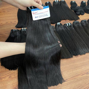 Produit phare : Mèches de cheveux naturels non traités, double épaisseur, extensions de cheveux Remy vietnamiens, lisses naturels, prêtes à être expédiées - Product Image 3