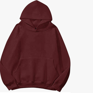 Sudaderas con capucha de gran tamaño para hombre Sudaderas con capucha de gran tamaño para mujeres y hombres Parejas Sudadera con capucha sólida básica de lana - Product Image 2