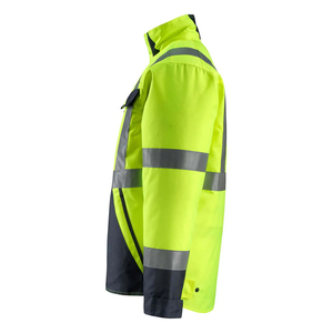 Custom High Visibility <b>Work</b> Jackets for Men OEM Winter Safety Jackets with Reflective Details <b>Waterproof</b> Workwear Jacket for Men - Product Image 3