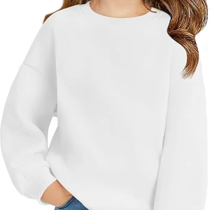 OEM Women's Plus Size Long Sleeve Soft 100% Cotton O-Neck Pullover Sweatshirt with Custom Colors Available - Product Image 1