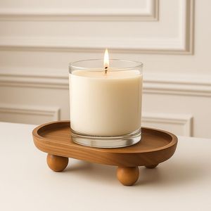 Handcrafted Polished Wood Display Block Pedestal Stand Multipurpose Holder Modern Serving Platform Decorative Home <b>Table</b> Accent - Product Image 2