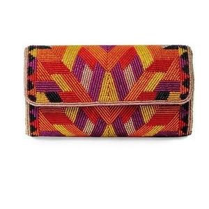 Indian Artisanal Luxury Handbag Multicolor Baguette Shape Durable Ethnic Style Handmade <b>Crystal</b> Fashion Accessories Casual Carry - Product Image 1
