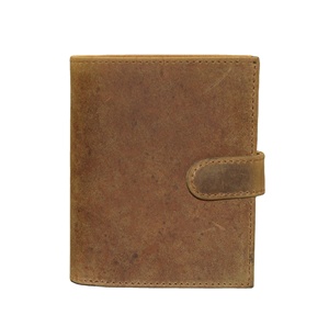 Men's Vintage Genuine Leather <b>Trifold</b> <b>Wallet</b> With Buckle Closure Short Size Daily Use Luxury Vintage Design Open Short Coin - Product Image 1